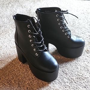Tough Attitude Platform Boots
